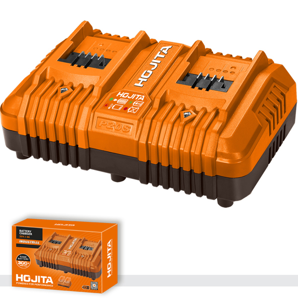 HOJITA Φορτιστής HOJITA 2 θέσεων για μπαταρία λιθίου 2x20V 4A