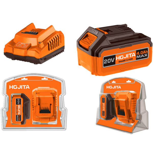 HOJITA Σετ μπαταρίας HOJITA 20V 1x4.0Ah & φορτιστής 2Α