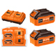 HOJITA Σετ μπαταρίας HOJITA 2x5.0Ah 20V & Διπλός φορτιστής 4Α