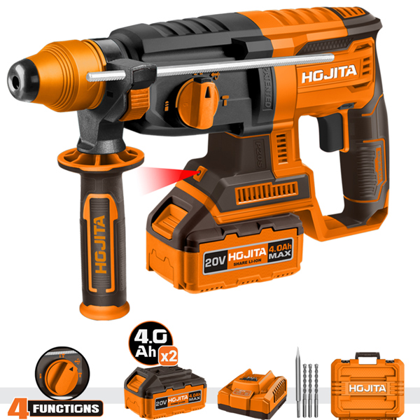 HOJITA Περιστροφικό κρουστικό πιστολέτο HOJITA Brushless 26Nm μπαταρία 20V Βαλιτσάκι