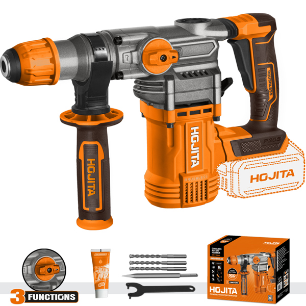 HOJITA Περιστροφικό κρουστικό πιστολέτο HOJITA Brushless 28mm μπαταρία 20V SOLO
