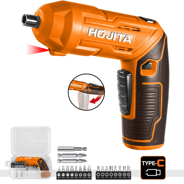 HOJITA Κατσαβίδι HOJITA 4Νm μπαταρίας 4V 1,5ΑΗ