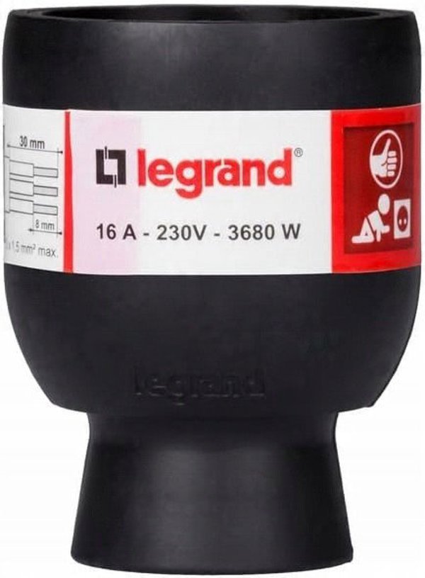 Πρίζα Σούκο Legrand 16A, Μαύρο Χρώμα, Μοντέλο 050179