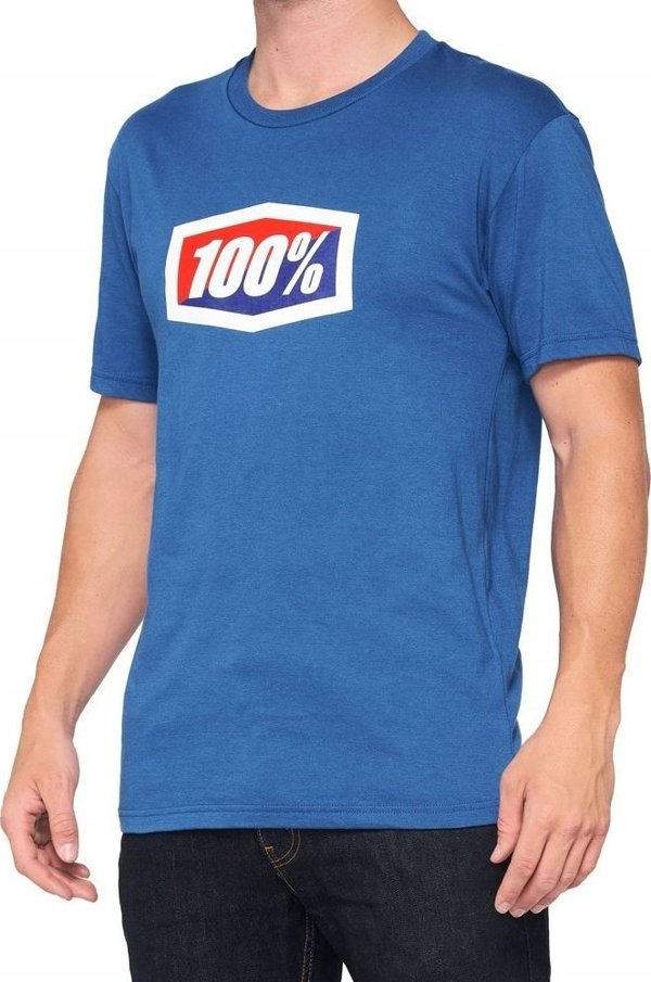 100% T-shirt 100% OFFICIAL κοντομάνικο μπλε μέγεθος M (NEW)