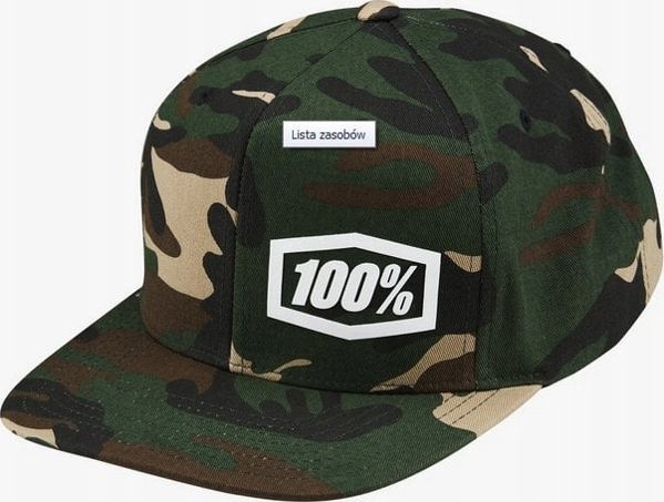 100% Καπέλο 100% MACHINE Snapback Hat Camo (NEW)