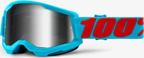 Γυαλιά Motocross 100% Strata 2 Summit, Φακός Silver Mirror Anti-Fog, LT 25%