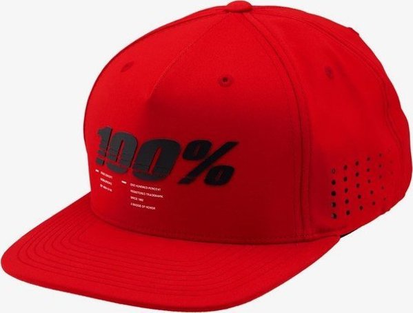 100% Καπέλο 100% DRIVE Snapback κόκκινο (NEW)