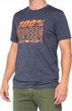 100% T-shirt 100% TRADEMARK κοντομάνικο navy heather μέγεθος XL (NEW)