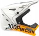 100% Status DH/BMX Full Face Κράνος, Carby Silver, Μέγεθος S (47-48 cm)