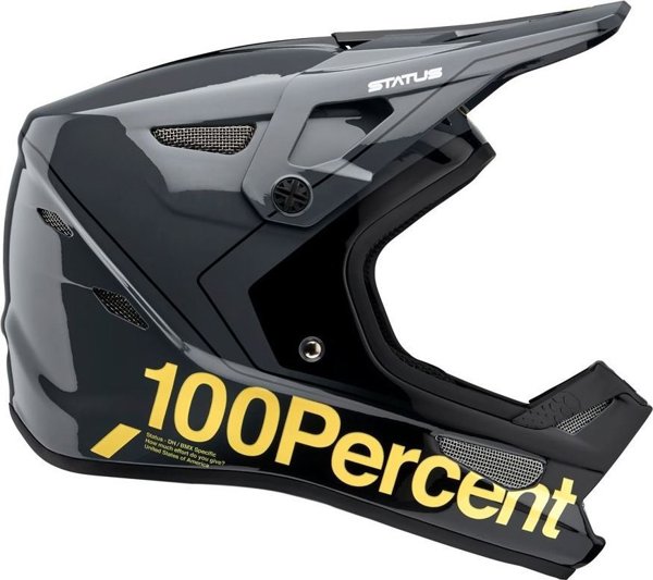 100% Kask full face 100% STATUS DH/BMX Helmet Carby Silver roz. L (59-60 cm) (NEW)