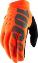 100% Γάντια 100% BRISKER Glove φλουο πορτοκαλί μαύρο μέγεθος S (μήκος χεριού 181-187 mm) (NEW)
