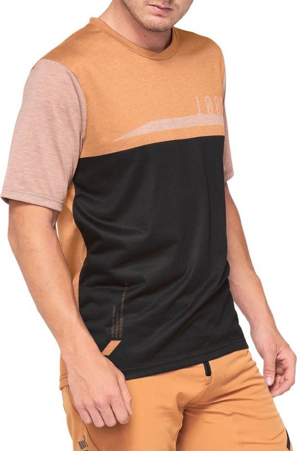 100% Ανδρική μπλούζα 100% AIRMATIC Jersey κοντό μανίκι μαύρο ανθρακί μέγεθος XL (NEW 2021)