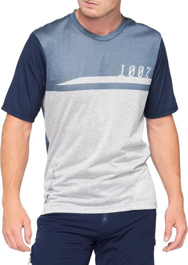 100% Ανδρική μπλούζα 100% AIRMATIC Jersey κοντό μανίκι μαύρο ανθρακί μέγεθος XL (NEW 2021)