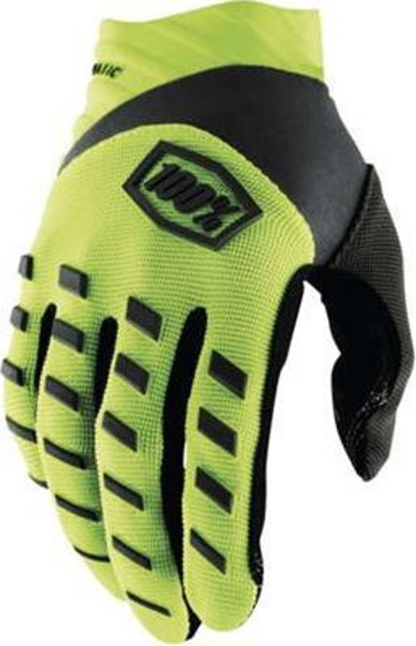100% Γάντια 100% AIRMATIC Glove fluo κίτρινο μαύρο μέγεθος L (μήκος χεριού 193-200 mm) (NEW)