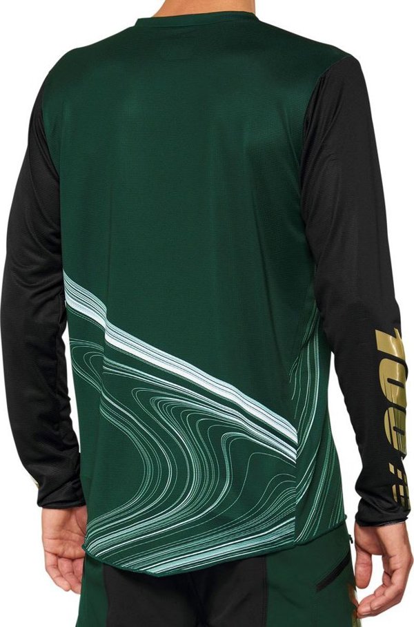 100% Ανδρική μπλούζα 100% R-CORE X LE Jersey με μακρύ μανίκι forest green μέγεθος XL (NEW 2022)