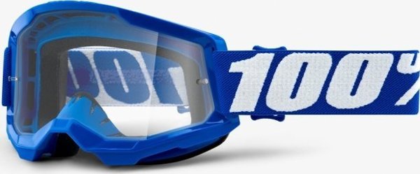 100% Gogle 100% STRATA 2 JUNIOR BLUE (Διαφανής Αντιθαμβωτικός Φακός, LT 88%-92%) (NEW)