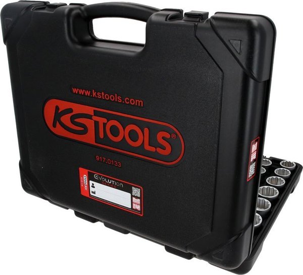 133-κομμάτια εξάγωνο σετ υποδοχών KS TOOLS 1/4&quot| 3/8&quot| 1/2&quot|