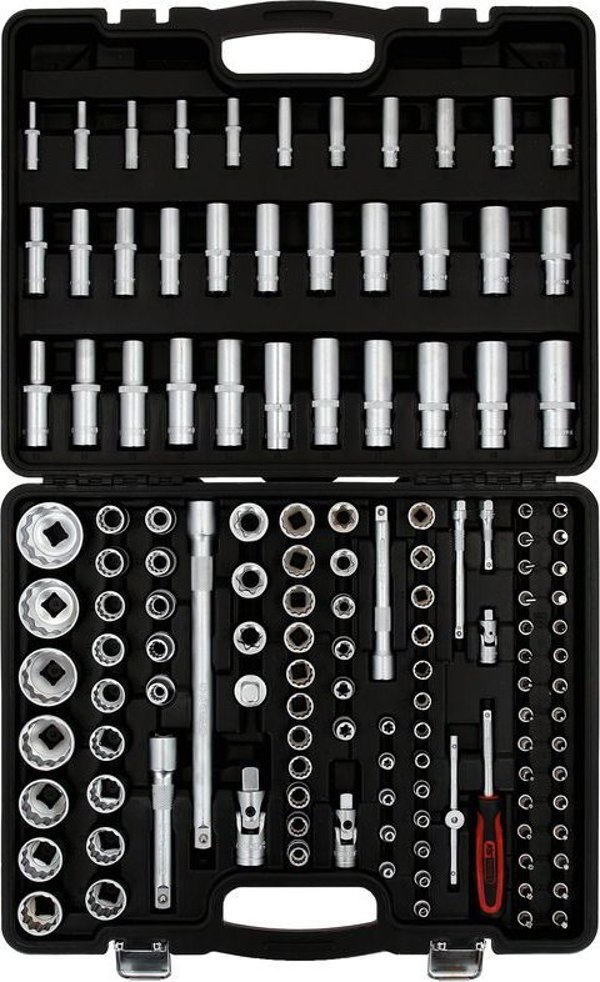 133-κομμάτια εξάγωνο σετ υποδοχών KS TOOLS 1/4&quot| 3/8&quot| 1/2&quot|
