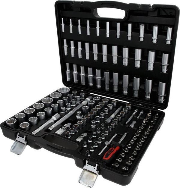 133-κομμάτια εξάγωνο σετ υποδοχών KS TOOLS 1/4&quot| 3/8&quot| 1/2&quot|