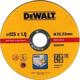 Dewalt 14 Degrees East Δίσκος Κοπής για Ανοξείδωτο Χάλυβα 125x1.0x22.23mm