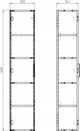 167552S / ELITA-JELLOW / FRAME / ΣΤΗΛΗ 30 1D WHITE HG PDW L-145CM /