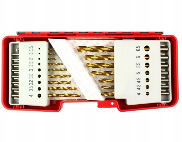 21PCS ΣΕΤ ΤΡΥΠΑΝΙΩΝ HSS ΕΠΙΚΑΛΥΜΜΕΝΑ ΜΕ ΤΙΤΑΝΙΟ