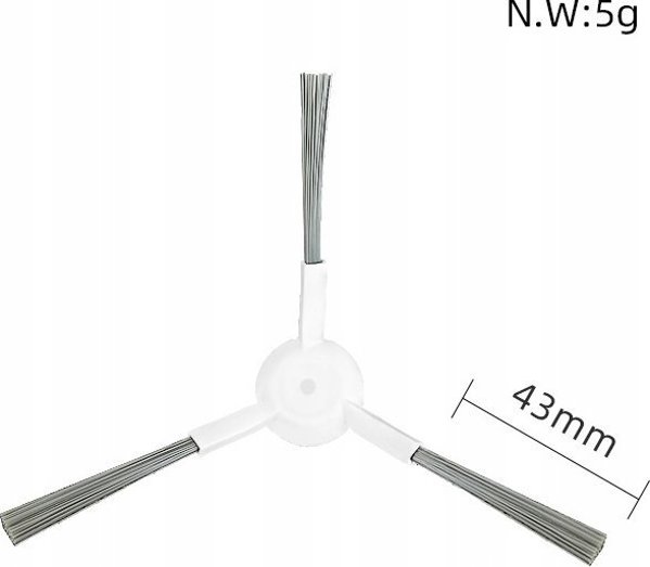 2x Πλευρική Βούρτσα Καθαρισμού για Dreame Bot L20 L10s Ultra D10+ / Μαύρο