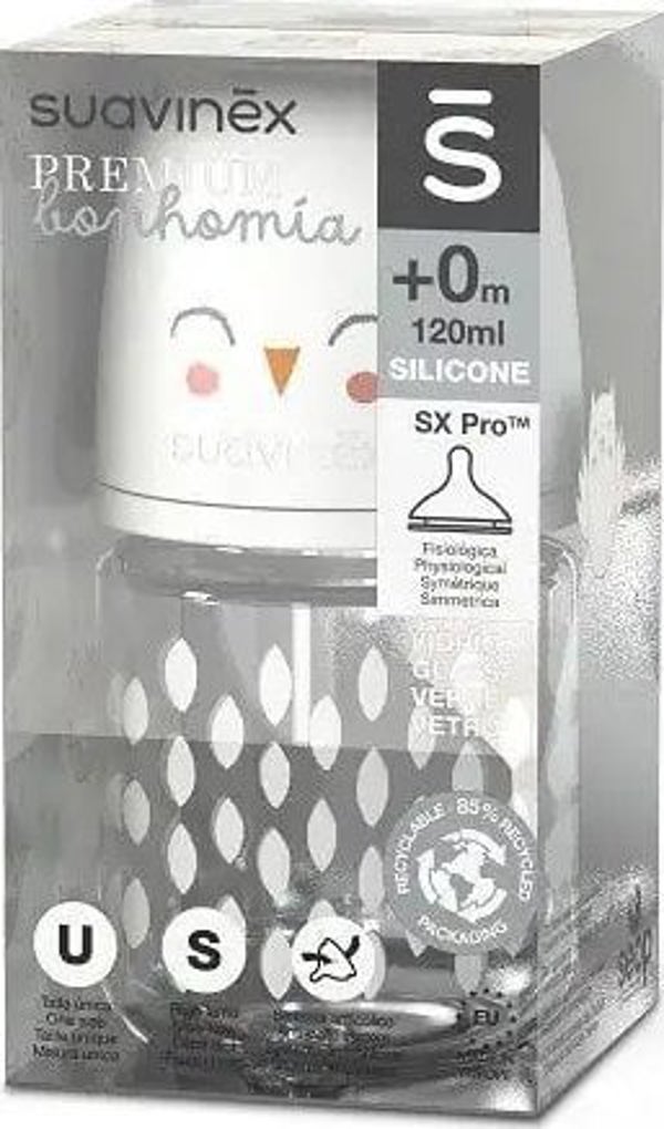 307827-ΓΥΑΛΙΝΟ ΜΠΟΥΚΑΛΙ 120ML/ΦΥΣΙΟΛΟΓΙΚΗ ΘΗΛΗ SX PRO ΑΡΓΗ ΡΟΗ/ΜΠΕΖ ΚΟΥΚΟΥΒΑΓΙΑ/BONHOMIA