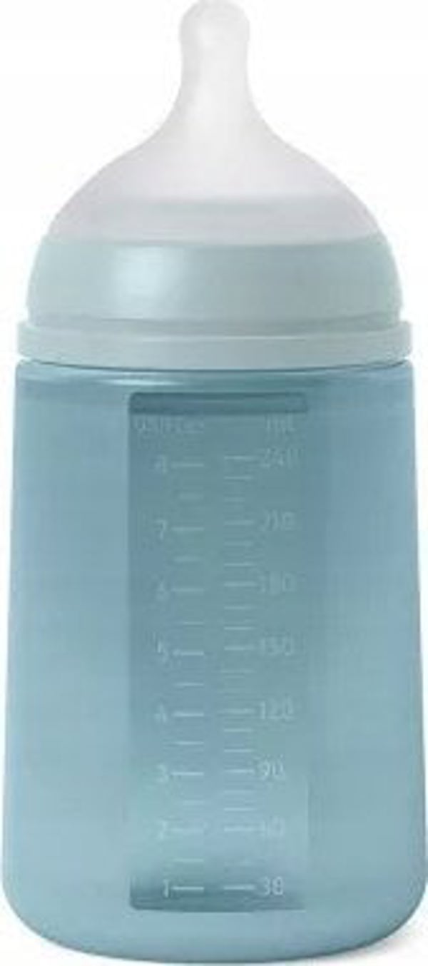 308071-ΜΠΟΥΚΑΛΙ ΣΙΛΙΚΟΝΗΣ 240ML/SX PRO ΜΕΣΑΙΑ ΡΟΗ/ΜΠΛΕ/NWE ALL SILICONE