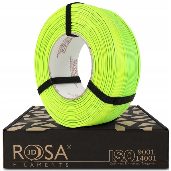 3D πλαστικό PLA διπλής όψης Neon Mojito (νεον κίτρινο + πράσινο) 1kg refill πακέτο Rosa3D