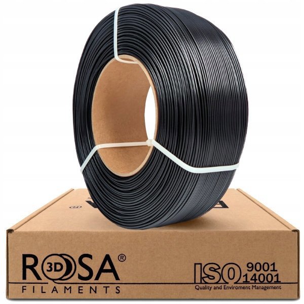 3D πλαστικό PLA μαύρο 1.75mm 1kg refill Rosa3D