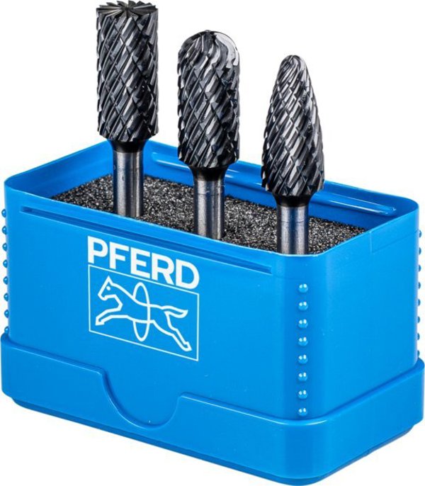 3-κομμάτι σετ καρβιδίου PFERD 1414 ALLROUND HC-FEP 12mm