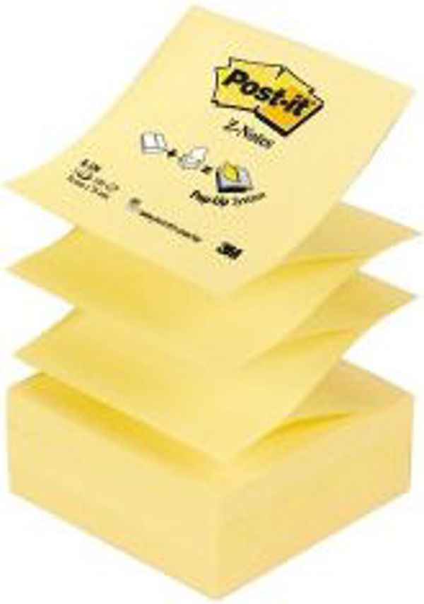 3M Post-it Αυτοκόλλητες Σημειώσεις, 76x76mm, Κίτρινο, 13K017A