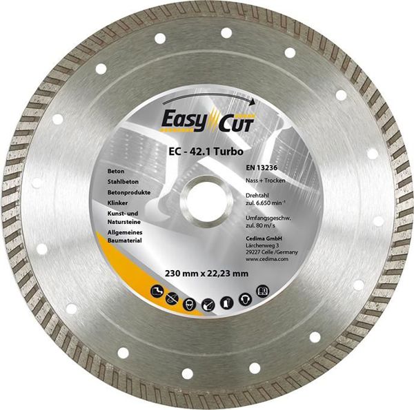 3Μ Διαμεντοβα ταρτσα δο τσιετσια EC-21.2 125x2,1x12x22,23mm CEDIMA