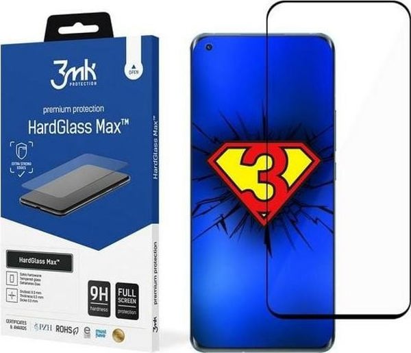 3MK HardGlass Max Tempered Glass για Xiaomi Mi 11 5G, 9H, Μαύρο Πλαίσιο