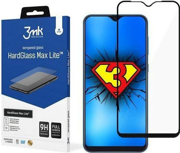 Προστατευτικό Οθόνης 3MK HG Max Lite για Samsung Galaxy M02, Γυαλί, Μαύρο
