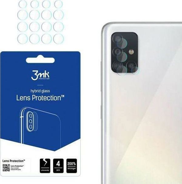 3MK Προστατευτικό Φακού Κάμερας FlexibleGlass για Samsung Galaxy A52 / A52 5G - 4 Τεμάχια