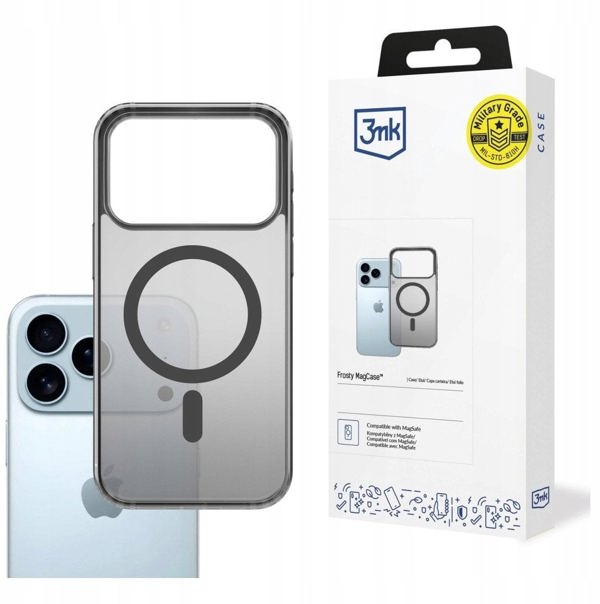 3MK Θήκη Frosty MagCase για Apple iPhone 17 Pro - Μαύρο