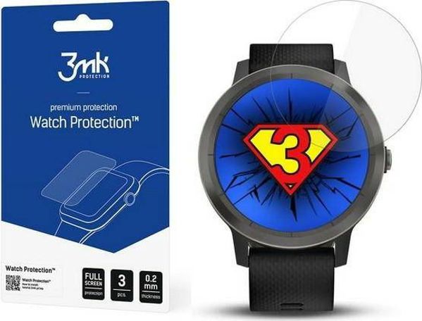 3MK FlexibleGlass Προστατευτικό Οθόνης για Garmin Vivoactive 3, Υβριδικό Γυαλί, Αντιχαρακτικό