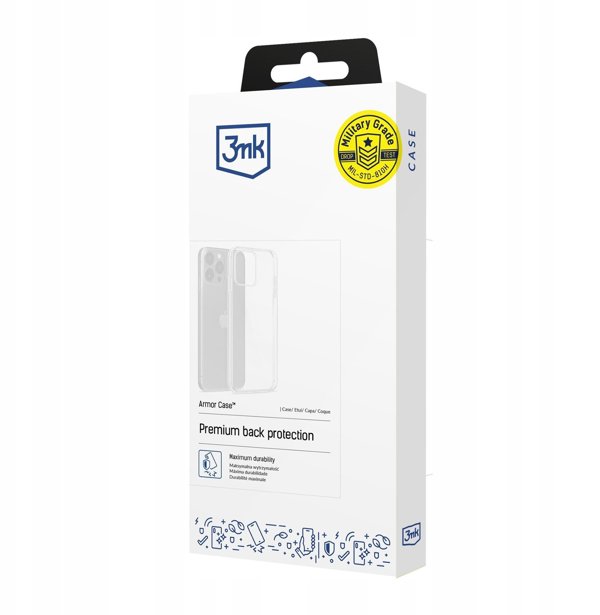 3MK Θήκη Armor Case για Apple iPhone 17 Air, Ενισχυμένη Προστασία, EasyClick™ Buttons, Διαφανής