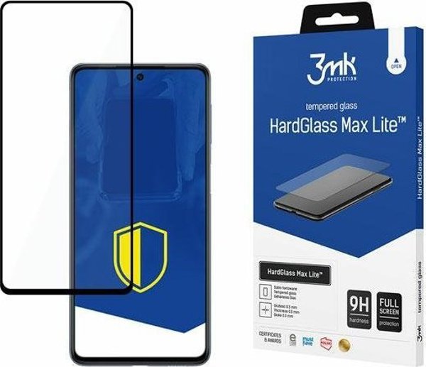 3MK HardGlass Max Lite Προστατευτικό Γυαλί Οθόνης για Samsung Galaxy M53 5G - Μαύρο