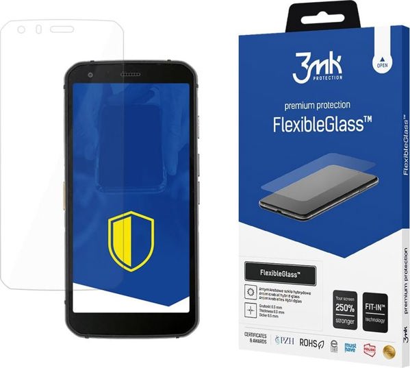 3MK FlexibleGlass Προστατευτικό Οθόνης για Cat S62 Pro – Ανθεκτικό, Αντιβακτηριδιακό, Ενισχυμένη Προστασία 250%