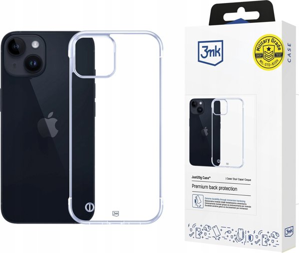 Θήκη 3MK Just20g Clear Case για Apple iPhone 15 - Διάφανη Θήκη Προστασίας