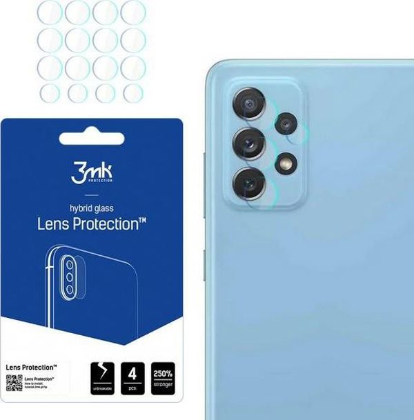 3MK Προστατευτικό Φακού Κάμερας για Samsung Galaxy A72 4G - FlexibleGlass Υβριδικό Γυαλί 4 Τεμάχια