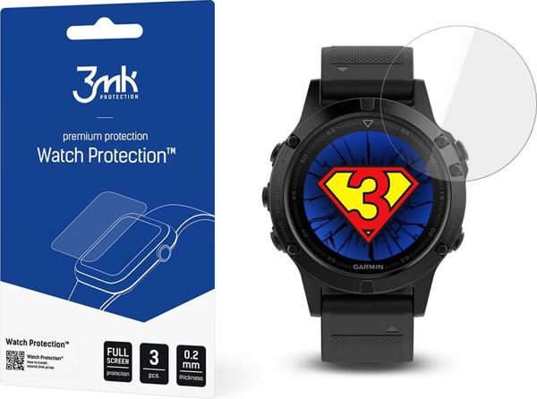 3MK 3x HYBRID GLASS FOR GARMIN FENIX 5 47 MM 8660459 5903108305402