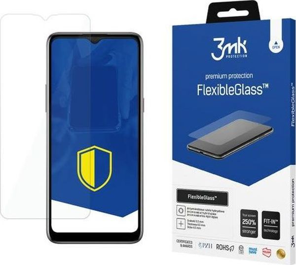 3MK FlexibleGlass Προστατευτικό Οθόνης για HTC Desire 20+, Υβριδικό Γυαλί, Διαφανές