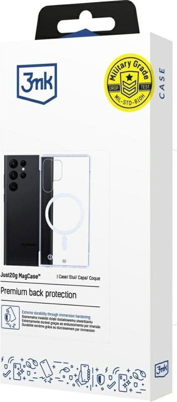 3MK Θήκη MagCase για Samsung Galaxy S24 Ultra, Just20g, Υπερελαφριά Θήκη Προστασίας με Μαγνητική Συμβατότητα