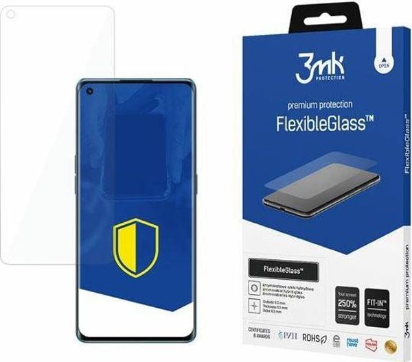 3MK FlexibleGlass Υβριδικό Προστατευτικό Οθόνης για Oppo Reno 6 5G - Αντιβακτηριδιακό, Ανθεκτικό στις Γρατσουνιές