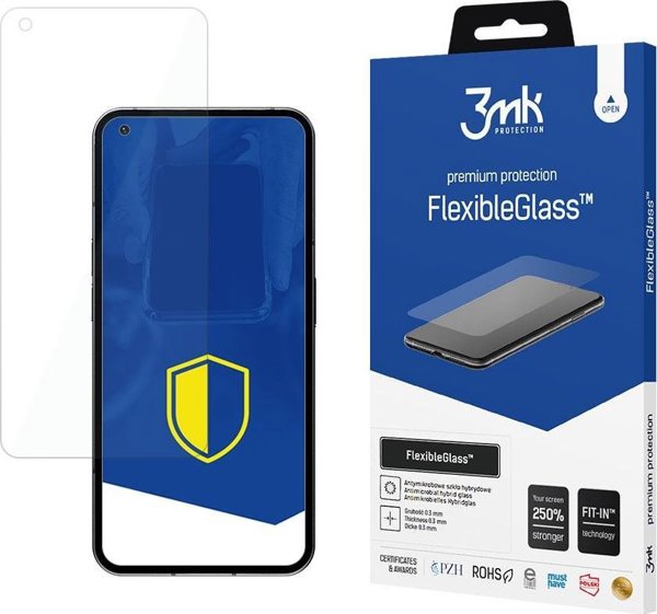 3MK Προστατευτικό Οθόνης FlexibleGlass για Nothing Phone 1 - Αντιβακτηριδιακό & Ανθεκτικό στις Γρατσουνιές