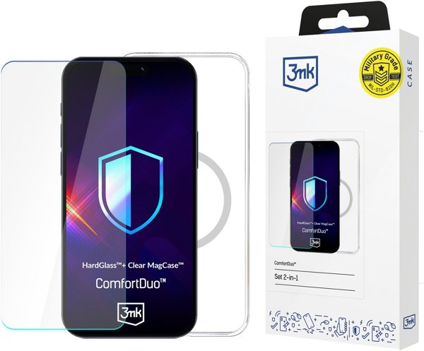 3MK ComfortDuo Clear MagCase set for Apple iPhone 17